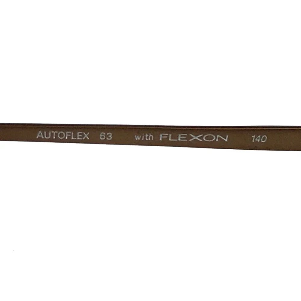Autoflex with Flexon Eyeglasses Frames 63 MOCHA Brown Square Half Rim 51-20-140